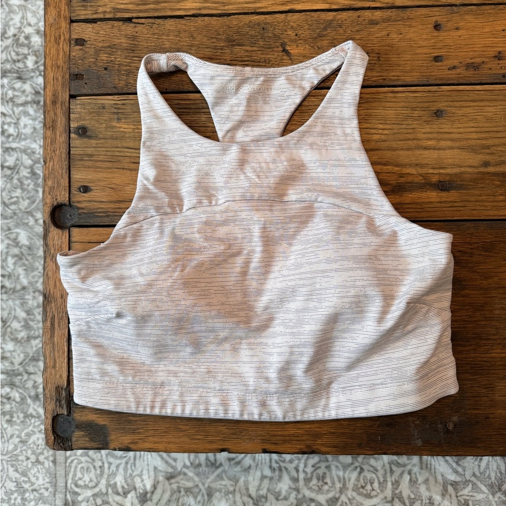 Outdoor Voices Light Gray Padded Sports Bra